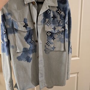 Louis Vuitton Blue Casual Button Down Shirt
